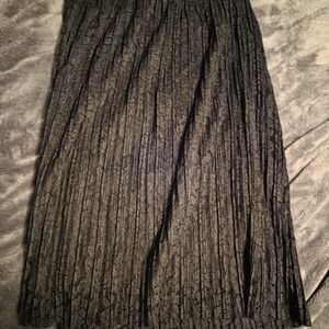 Maurices Black Lace Knee Length Skirt